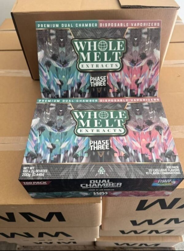 WHOLE MELT EXTRACTS PHASE 3 DISPOSABLE – 2G PREMIUM DUAL-CHAMBER VAPE - Image 3
