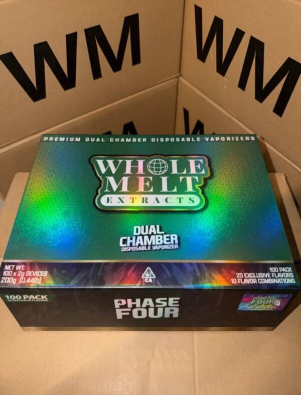WHOLE MELT EXTRACTS PHASE 4 DISPOSABLE V4 – 2G PREMIUM DUAL-CHAMBER VAPE - Image 3