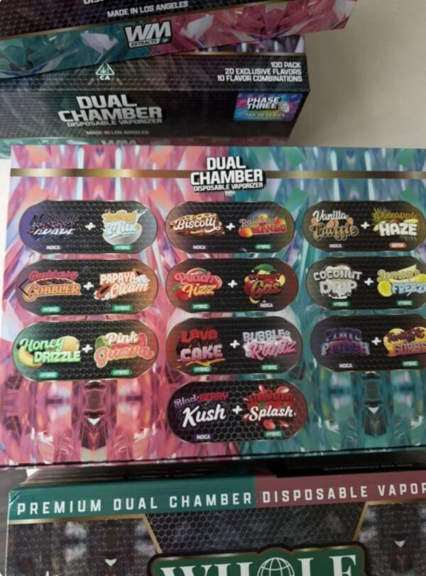 WHOLE MELT EXTRACTS PHASE 3 DISPOSABLE – 2G PREMIUM DUAL-CHAMBER VAPE - Image 4