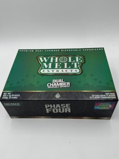 WHOLE MELT EXTRACTS PHASE 4 DISPOSABLE V4 – 2G PREMIUM DUAL-CHAMBER VAPE