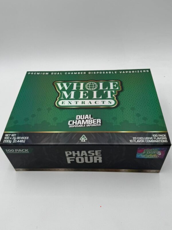 WHOLE MELT EXTRACTS PHASE 4 DISPOSABLE V4 – 2G PREMIUM DUAL-CHAMBER VAPE