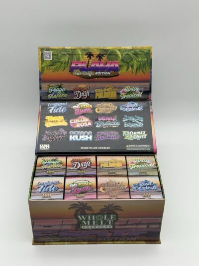 Authentic Whole Melt Playa Edition Live Resin Sugar | Full Box of 16 x 28g Jars