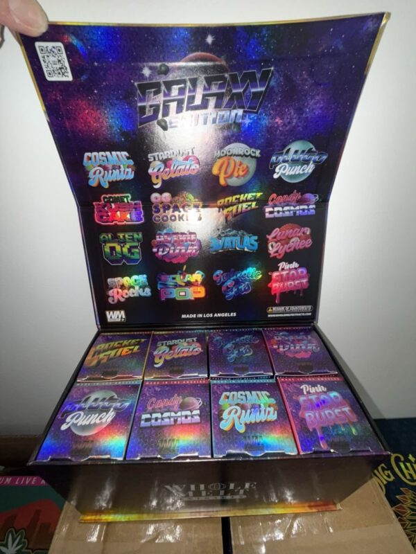 Authentic Whole Melt Galaxy Edition Live Resin Sugar | Full Box of 16 x 28g Jars - Image 5